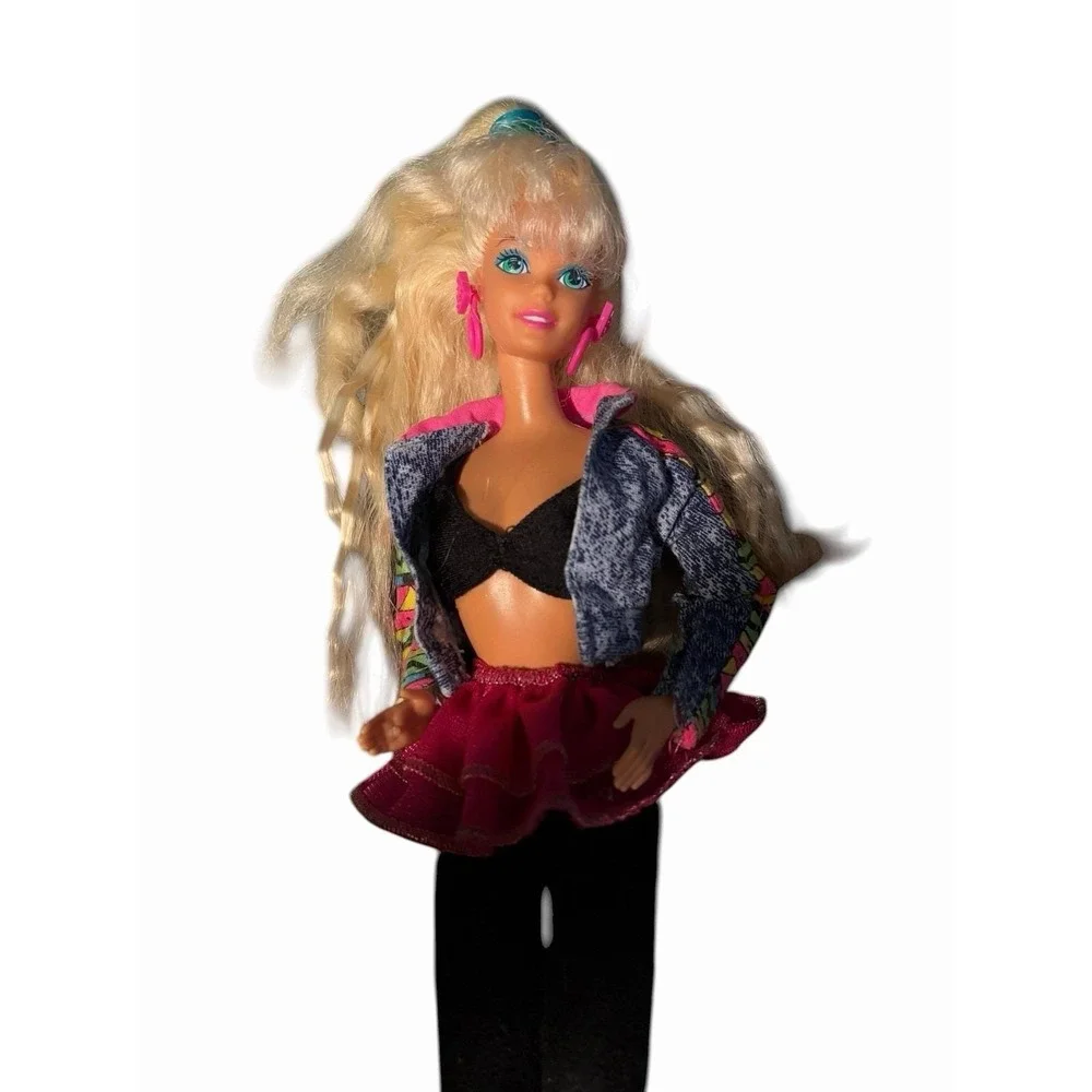 1990's  All American Barbie Weekend Doll with Wild Style Outfit Crimped Hair‎